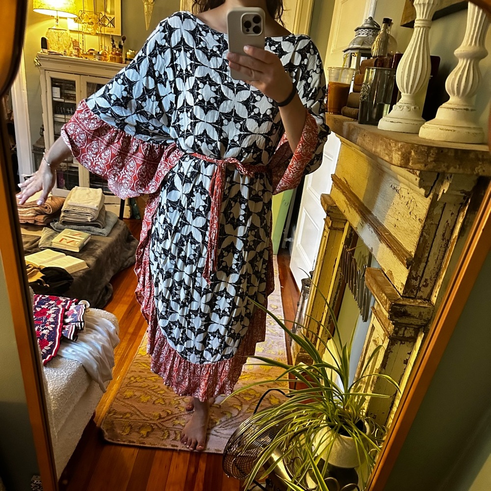 RARE Free people patterned midi - Picture 2 of 7